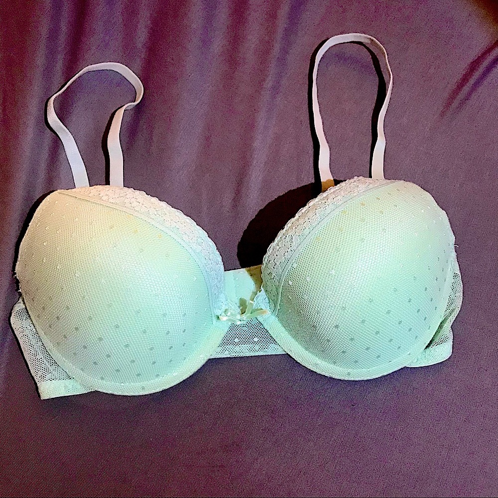 32D Secret Possessions Bra, Blue Mesh - Never Worn